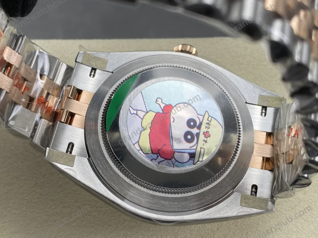 Super Clone Rolex Datejust Chocolate Dial 126201 Jubilee 36 mm — side profile