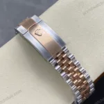 Super Clone Rolex Datejust Chocolate Dial 126201 Jubilee 36 mm — clasp and links