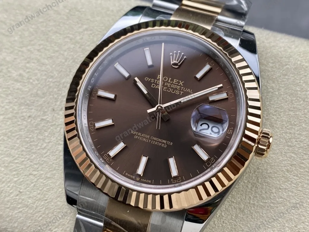 Super Clone Rolex Datejust Chocolate Dial 126231 Oyster 36 mm — view 9