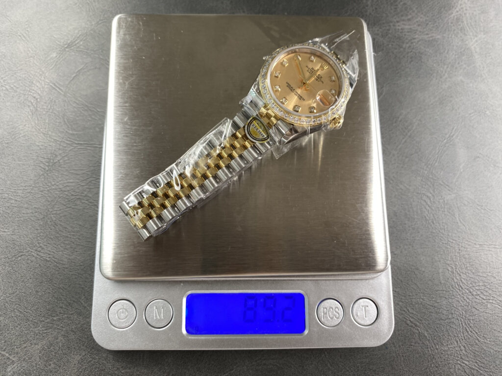 Super Clone Rolex Datejust Gold Dial SRL40 36 mm — movement / caseback view