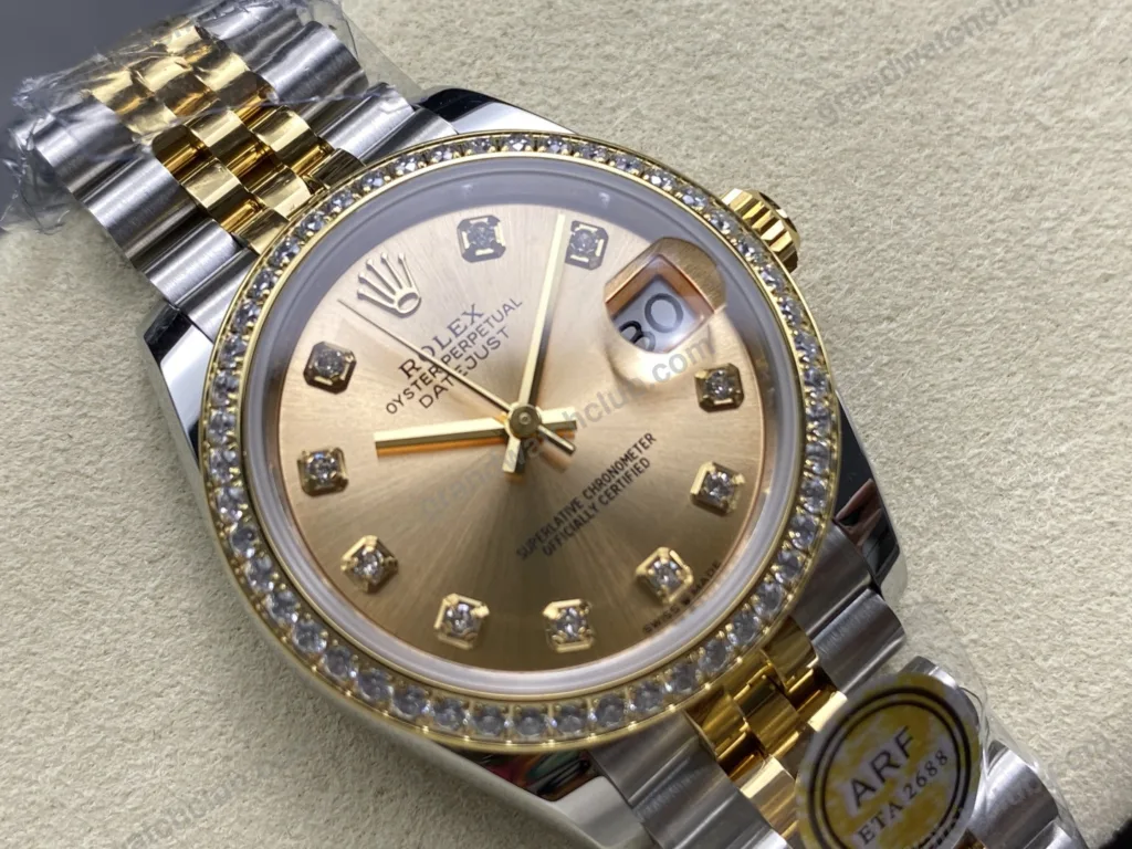 Super Clone Rolex Datejust Gold Dial SRL40 36 mm — view 11