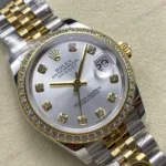 Super Clone Rolex Datejust Mother of Pearl Diamond Dial 126283RBR-0009 36 mm — view 13