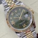 Super Clone Rolex Datejust Olive Green Roman Diamond Dial 126233-0026 36 mm — view 9