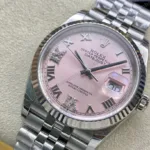 Super Clone Rolex Datejust Pink Roman Dial 126234-0031 36 mm — view 10