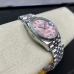 Super Clone Rolex Datejust Pink Roman Dial 126234-0031 36 mm — bracelet detail
