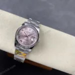 Super Clone Rolex Datejust Pink Roman Dial 126234-0032 36 mm — case and bezel
