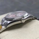 Super Clone Rolex Datejust Pink Roman Dial 126234-0032 36 mm — side profile