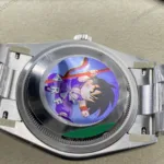 Super Clone Rolex Datejust Pink Roman Dial 126234-0032 36 mm — on leather display