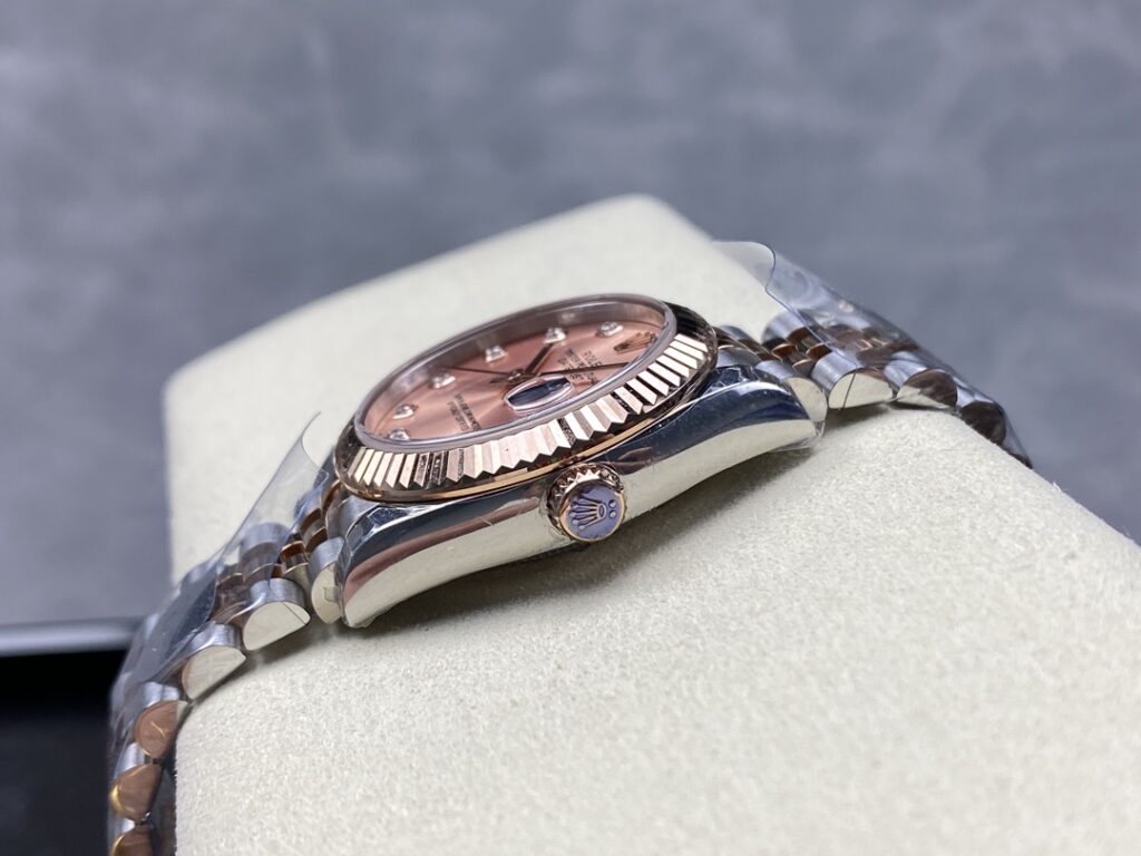 Super Clone Rolex Datejust Rose-Gold Dial REP016816 41 mm — case and bezel