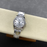 Super Clone Rolex Datejust Silver Diamond Dial 278384RBR-0033 31 mm — case and bezel