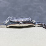 Super Clone Rolex Datejust Silver Diamond Dial 278384RBR-0033 31 mm — on leather display