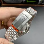 Super Clone Rolex Datejust Silver Roman Diamond Dial 126234-0029 36 mm — on leather display