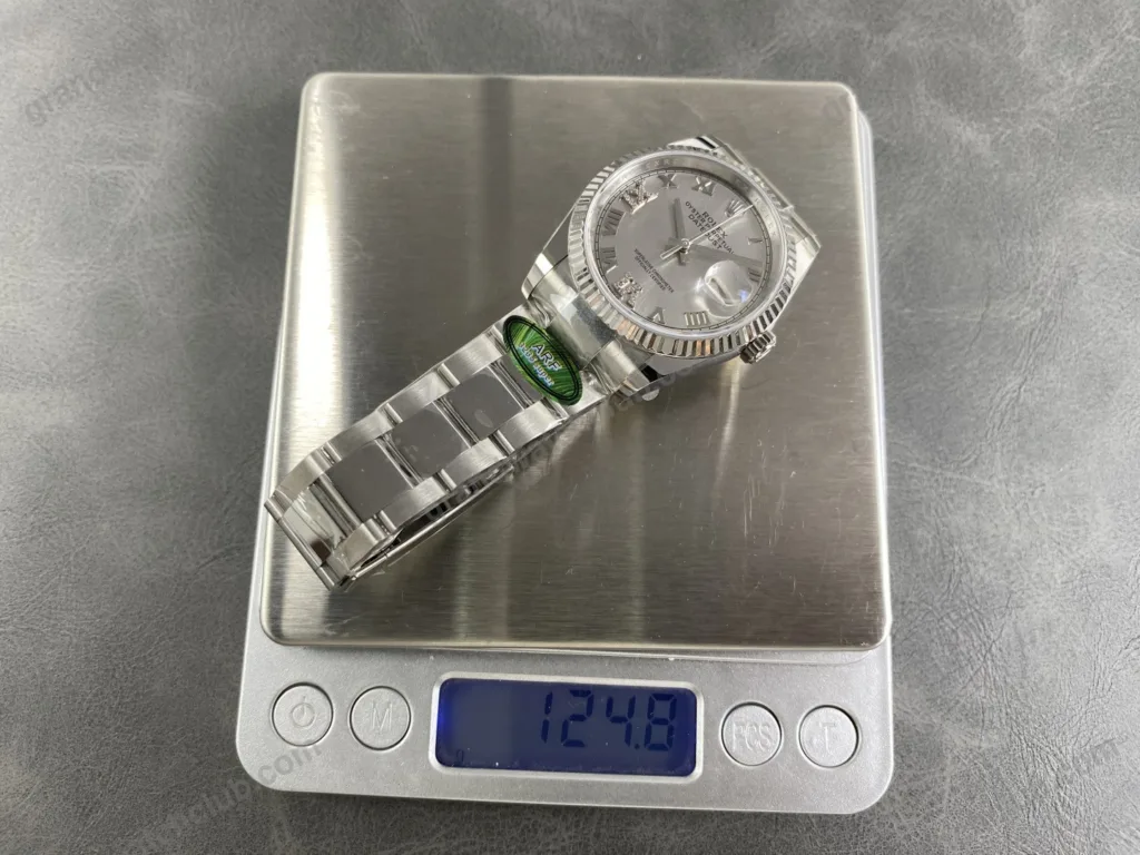 Super Clone Rolex Datejust Silver Roman Diamond Dial 126234-0030 36 mm — view 12
