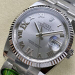 Super Clone Rolex Datejust Silver Roman Diamond Dial 126234-0030 36 mm — clasp and links