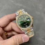 Super Clone Rolex Datejust Slate Diamond Dial 126283RBR-0011 36 mm — movement / caseback view