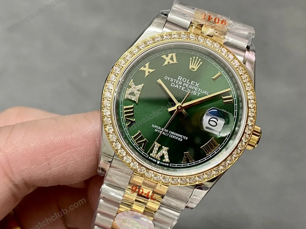 Super Clone Rolex Datejust Slate Diamond Dial 126283RBR-0011 36 mm — view 9