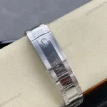 Super Clone Rolex Datejust Slate Diamond Dial 126334-0005 41 mm — on leather display