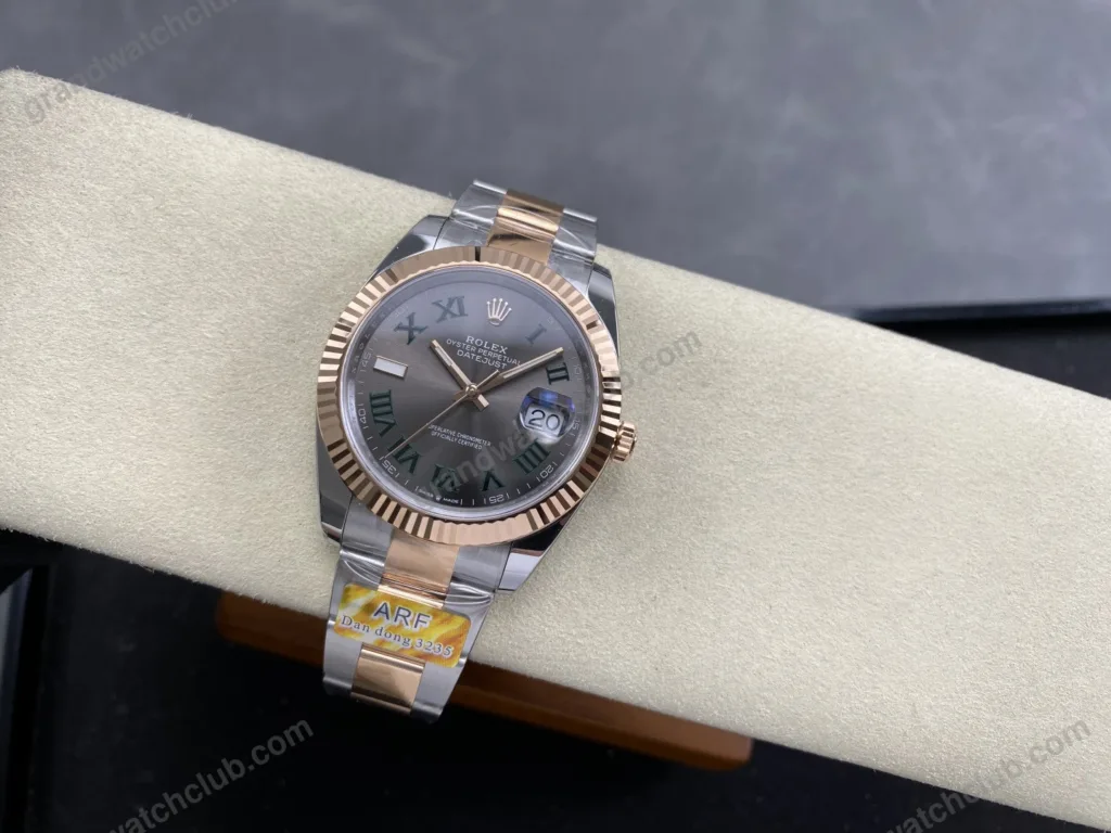 Super Clone Rolex Datejust Slate Roman Dial 126331-0015 41 mm — view 12