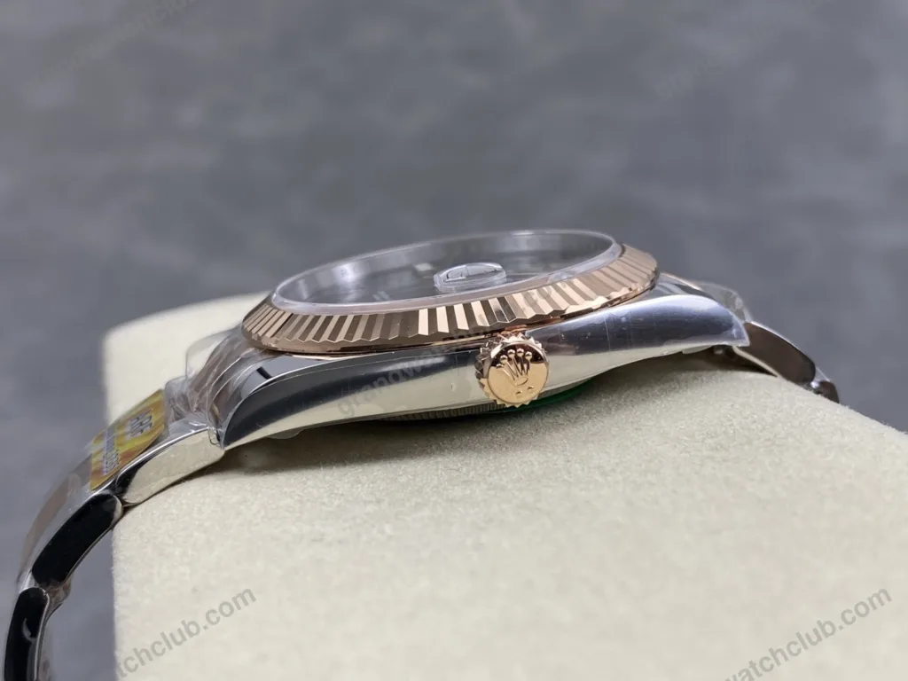 Super Clone Rolex Datejust Slate Roman Dial 126331-0015 41 mm — side profile