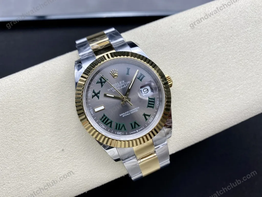 Super Clone Rolex Datejust Slate Roman Dial 126333-0019 41 mm — movement / caseback view