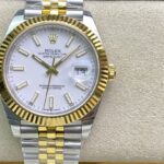 Super Clone Rolex Datejust White Dial 126333-0016 41 mm — dial close-up