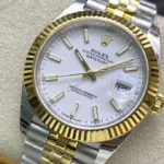 Super Clone Rolex Datejust White Dial 126333-0016 41 mm — case and bezel