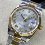 Super Clone Rolex Datejust White Roman Dial 126233-0030 36 mm — case and bezel