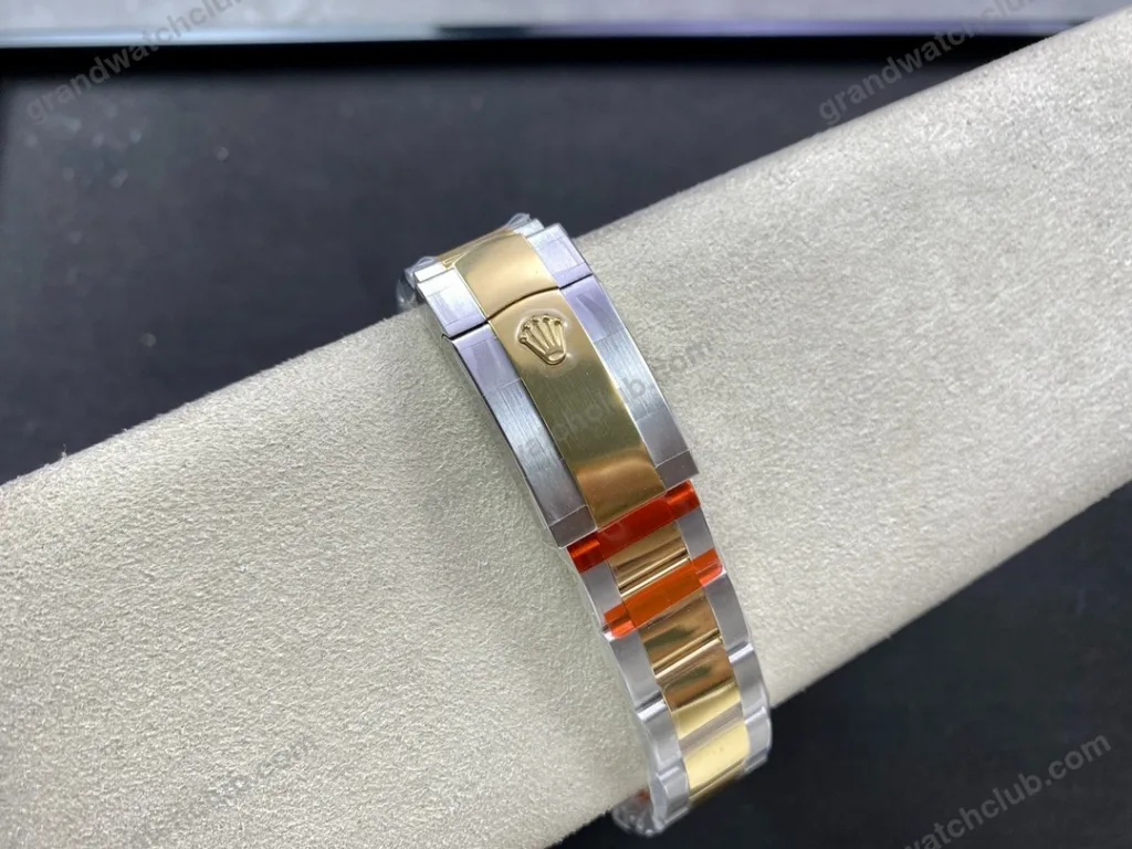Super Clone Rolex Datejust White Roman Dial 126233-0030 36 mm — on leather display