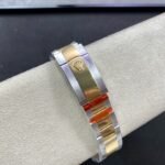 Super Clone Rolex Datejust White Roman Dial 126233-0030 36 mm — on leather display