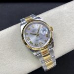 Super Clone Rolex Datejust White Roman Dial 126233-0030 36 mm — movement / caseback view