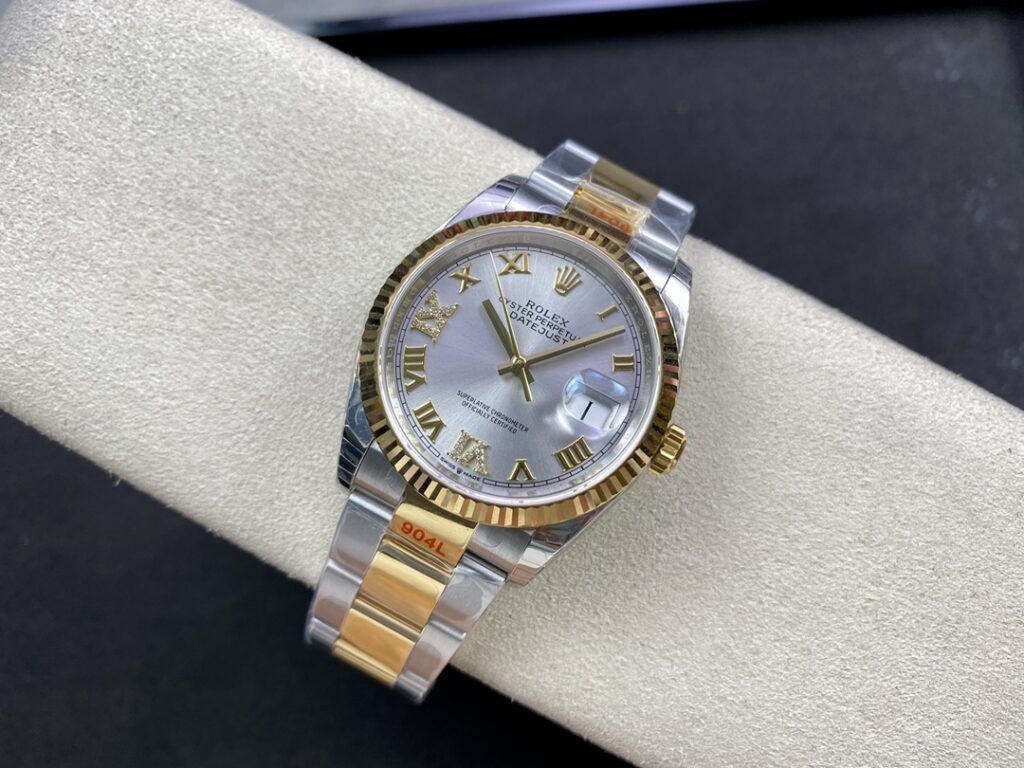 Super Clone Rolex Datejust White Roman Dial 126233-0030 36 mm — view 9