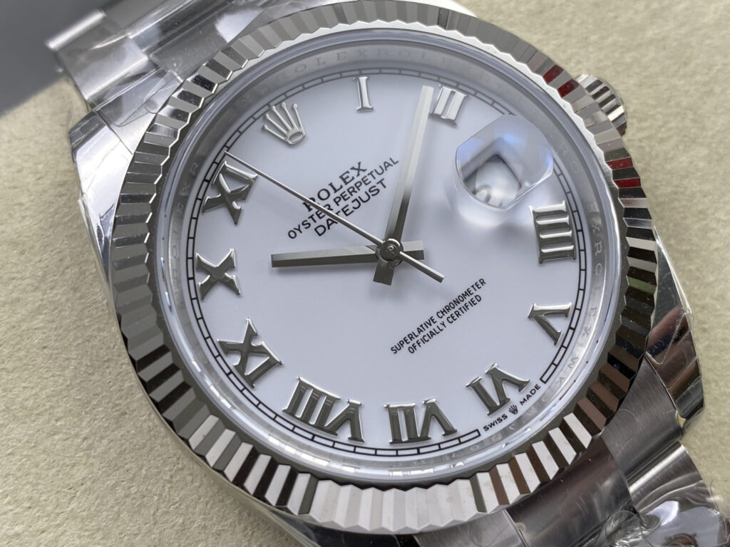Super Clone Rolex Datejust White Roman Dial 126334-0023 41 mm — view 14