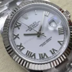 Super Clone Rolex Datejust White Roman Dial 126334-0023 41 mm — view 14