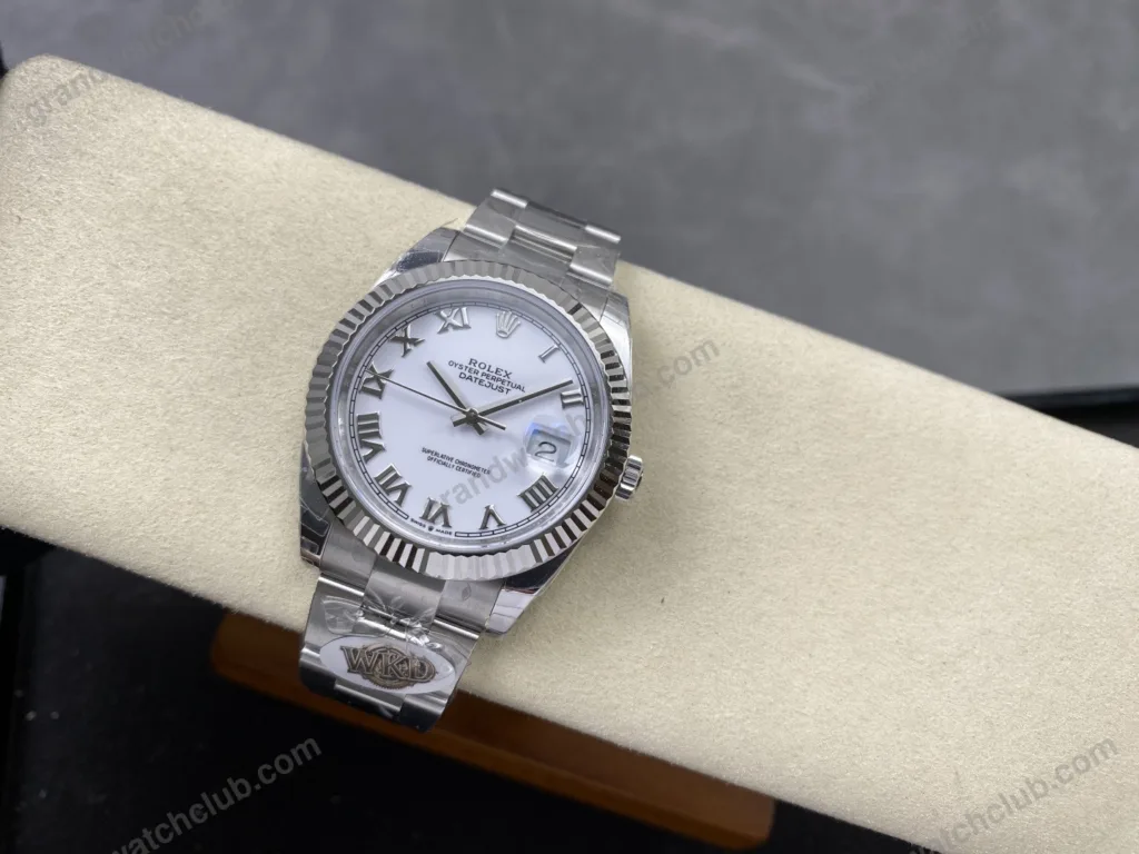 Super Clone Rolex Datejust White Roman Dial 126334-0023 41 mm — view 12