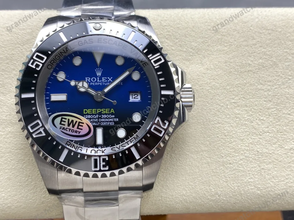Super Clone Rolex Deepsea Sea Dweller — dial close-up