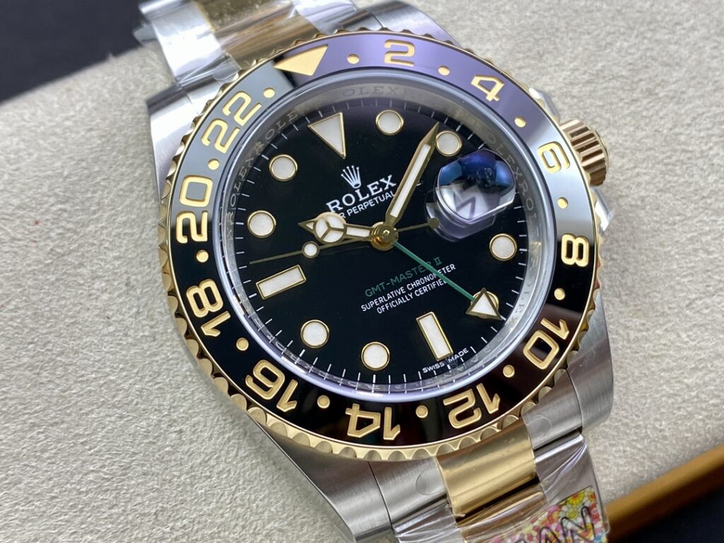 Super Clone Rolex GMT-Master II Black Dial 80295 — case and bezel