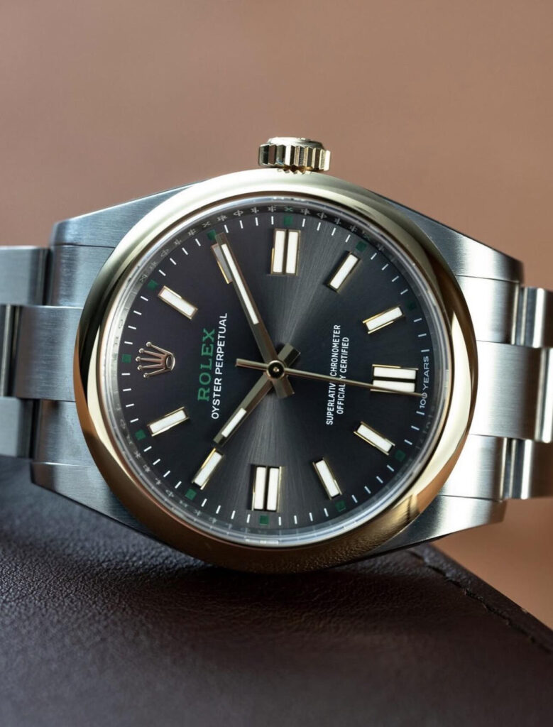 Super Clone Rolex Oyster Perpetual “100 Years” (2026) Super Clone — case and bezel