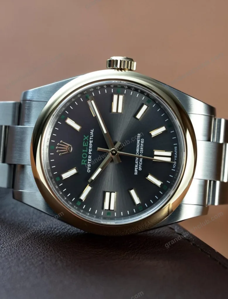 Super Clone Rolex Oyster Perpetual “100 Years” (2026) Super Clone — case and bezel