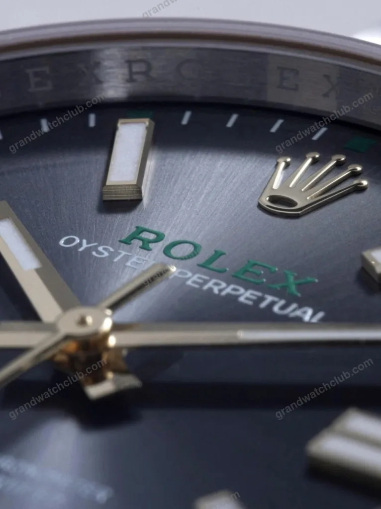 Super Clone Rolex Oyster Perpetual “100 Years” (2026) Super Clone — on leather display