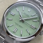 Super Clone Rolex Oyster Perpetual 277200 Pistachio Dial — bracelet detail