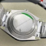 Super Clone Rolex Oyster Perpetual 277200 Pistachio Dial — on leather display