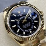 Super Clone Rolex Sky-Dweller Bright black Dial 336938 — bracelet detail