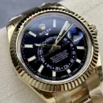 Super Clone Rolex Sky-Dweller Bright black Dial 336938 — bracelet detail