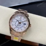 Super Clone Rolex Sky-Dweller Intense white Dial 336935 — case and bezel