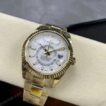 Super Clone Rolex Sky-Dweller Intense white Dial 336938 — case and bezel