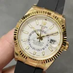 Super Clone Rolex Sky-Dweller White Dial 326238 — bracelet detail
