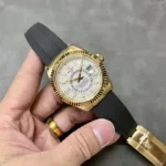Super Clone Rolex Sky-Dweller White Dial 326238 — side profile