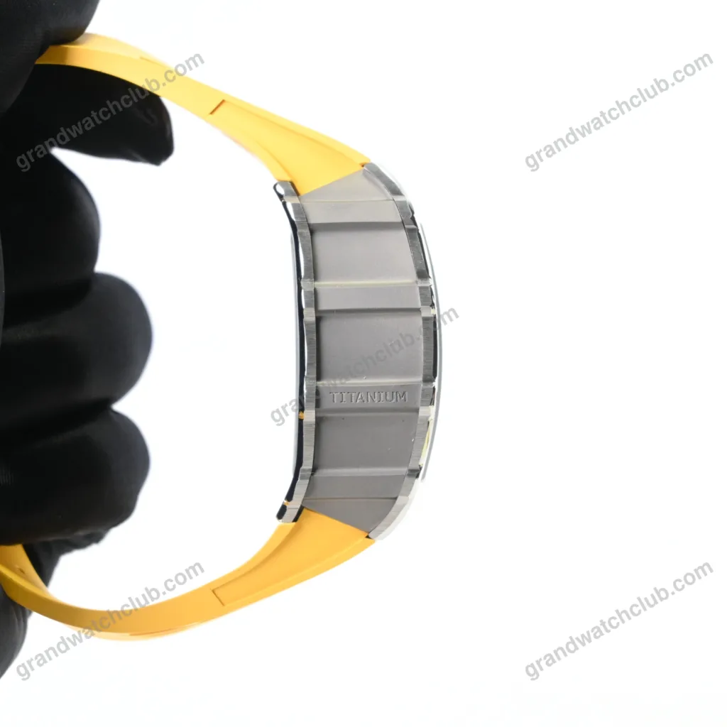 Swiss Super Clone Richard Mille RM 11-03 Titanium Yellow Strap 44mm