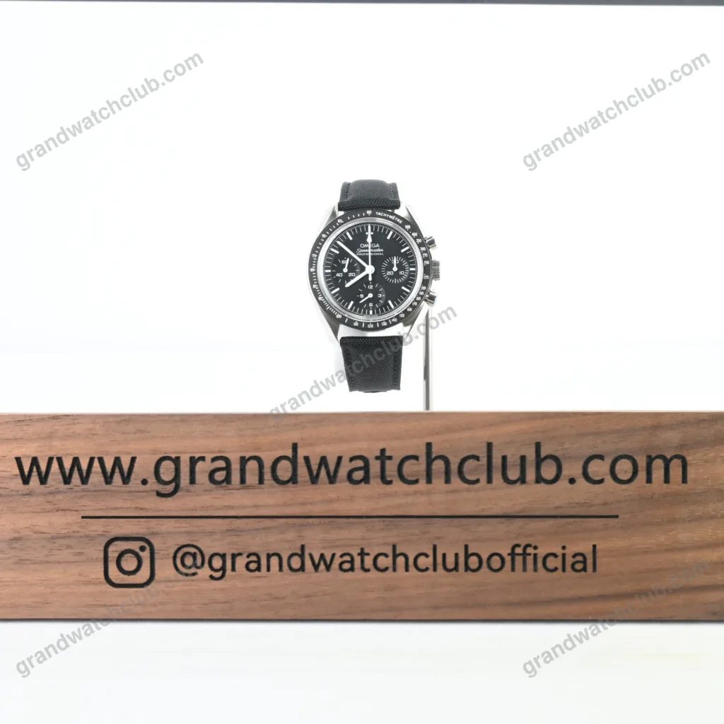 Super Clone Omega Speedmaster Moonwatch Professional 42mm Black Dial Black Fabric Strap – Swiss SuperClone