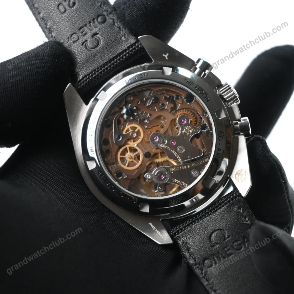 Super Clone Omega Speedmaster Moonwatch Professional 42mm Black Dial Black Fabric Strap – Swiss SuperClone